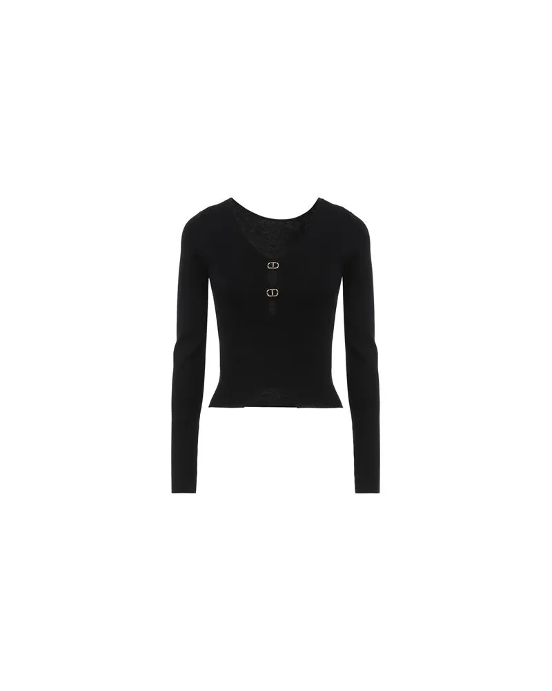 Twin-Set STRICKWAREN - Pulloverauf YOOX.COM Schwarz