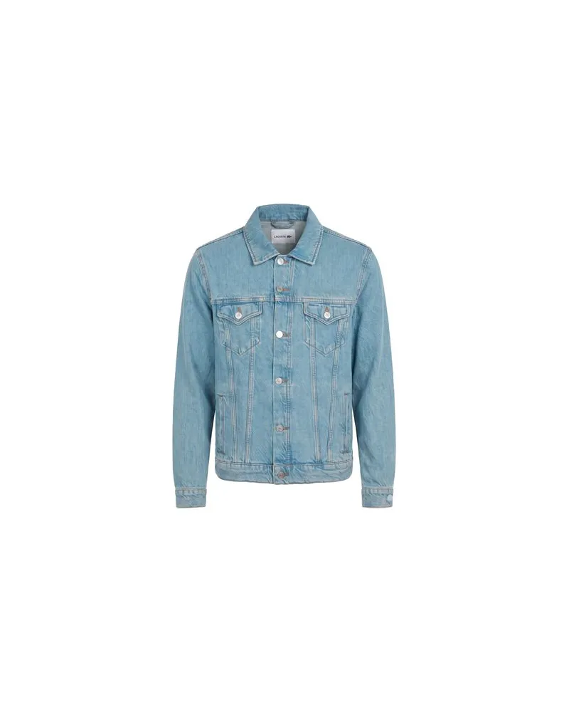 Lacoste JACKEN & MÄNTEL - Jeansjacken/Mäntelauf YOOX.COM Blau