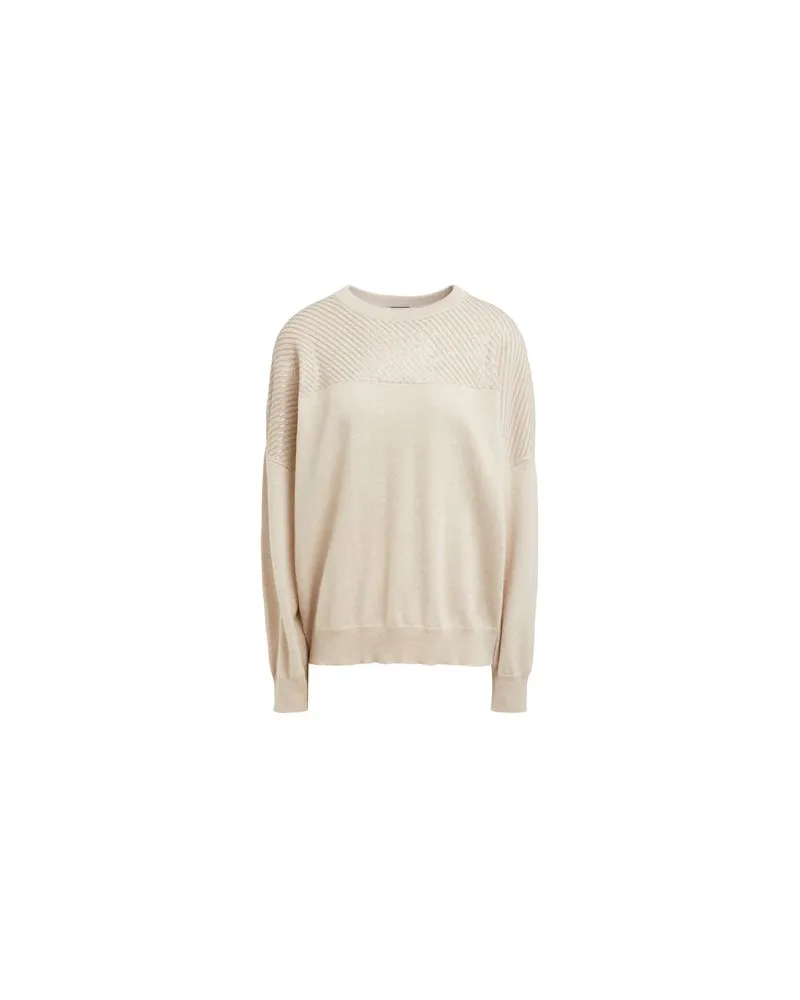 Brunello Cucinelli STRICKWAREN - Pulloverauf YOOX.COM Beige