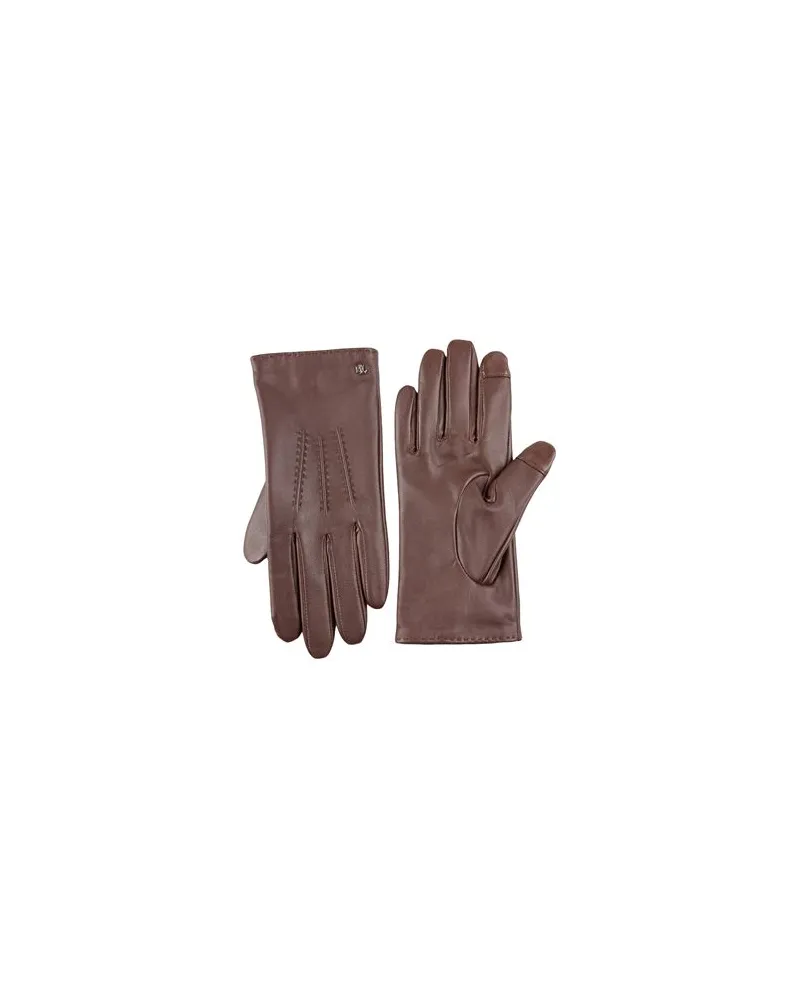 Ralph Lauren ACCESSOIRES - Handschuheauf YOOX.COM Schokobraun