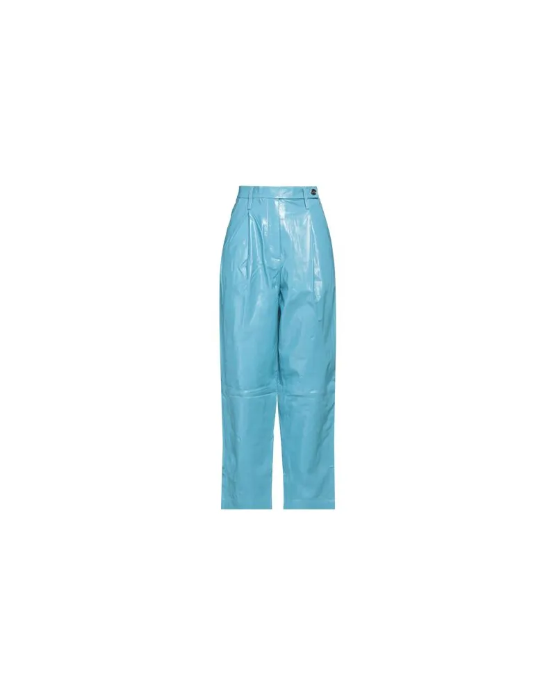 ROTATE Birger Christensen HOSEN & RÖCKE - Hosenauf YOOX.COM Azurblau