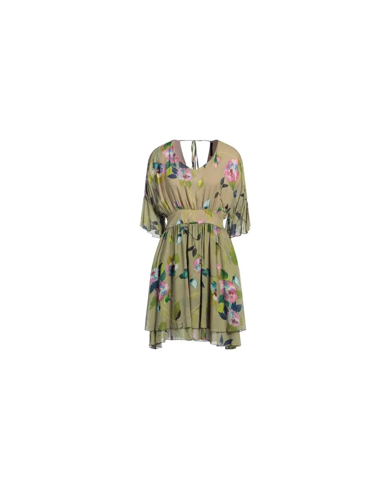 AnnaRita N KLEIDER - Mini-Kleiderauf YOOX.COM Militärgrün