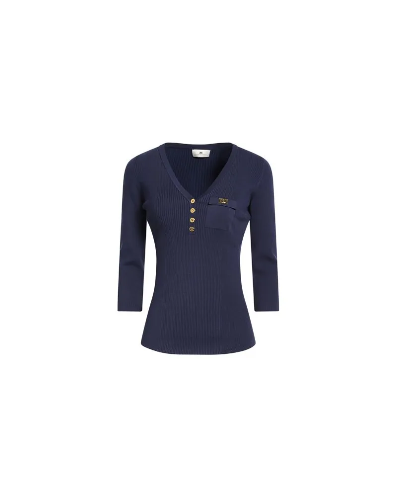 Elisabetta Franchi STRICKWAREN - Pulloverauf YOOX.COM Nachtblau