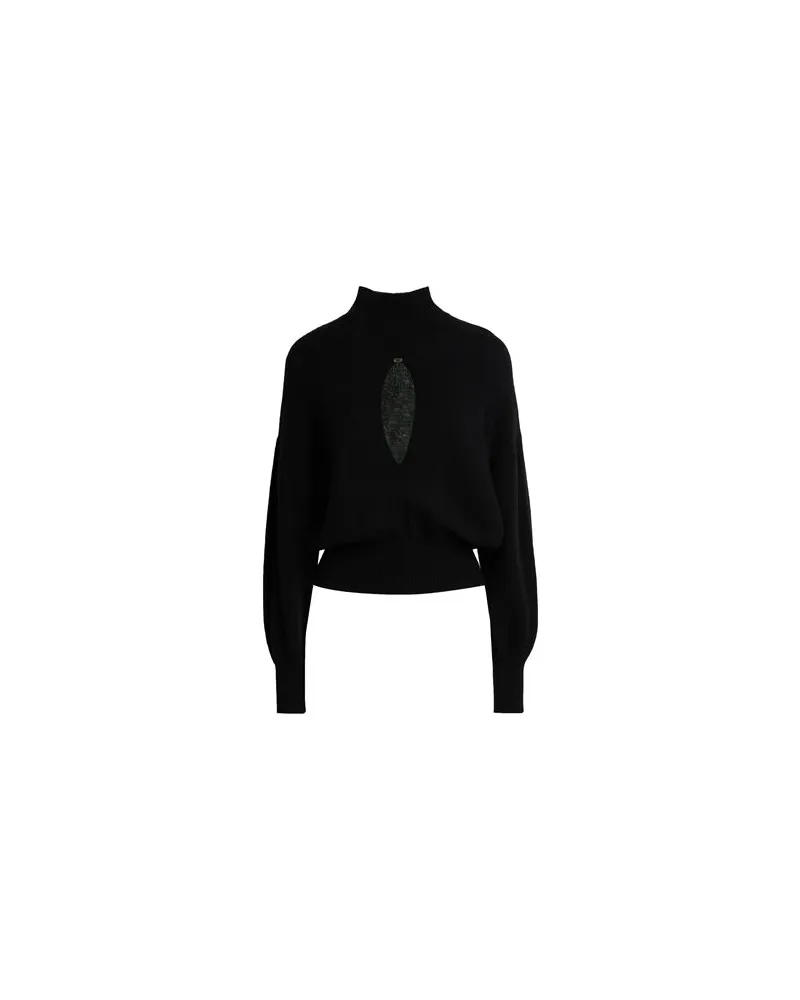 Elisabetta Franchi STRICKWAREN - Rollkragenpulloverauf YOOX.COM Schwarz