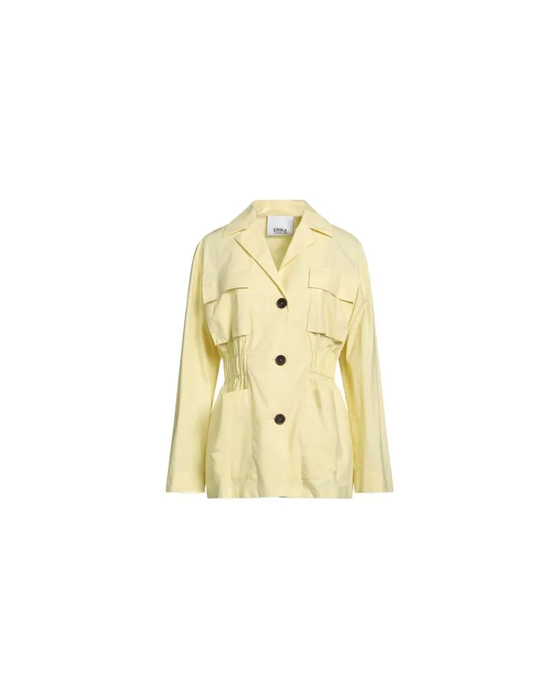 Erika Cavallini JACKEN & MÄNTEL - Jacken, Mäntel & Trenchcoatsauf YOOX.COM Pastellgelb