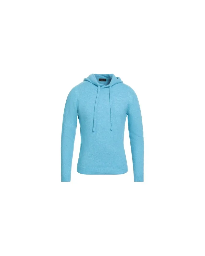 Roberto Collina STRICKWAREN - Pulloverauf YOOX.COM Azurblau