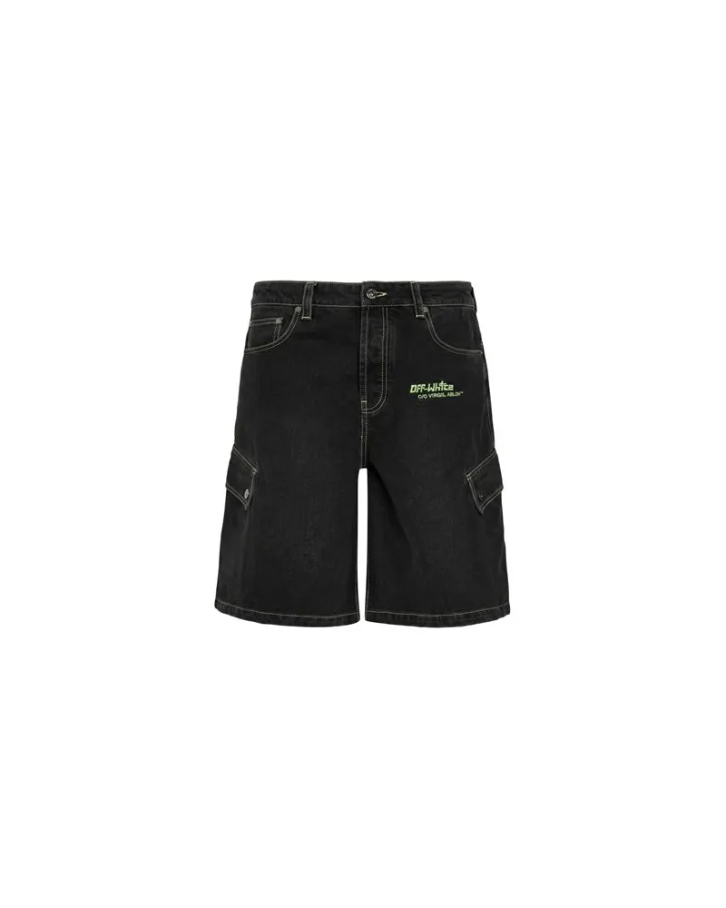 OFF-WHITE HOSEN & RÖCKE - Jeansshortsauf YOOX.COM Braungrau