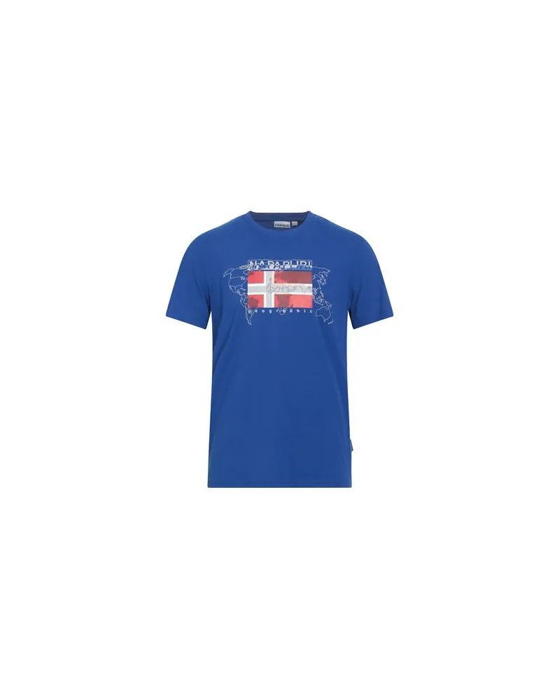 Napapijri TOPS - T-shirtsauf YOOX.COM Blau