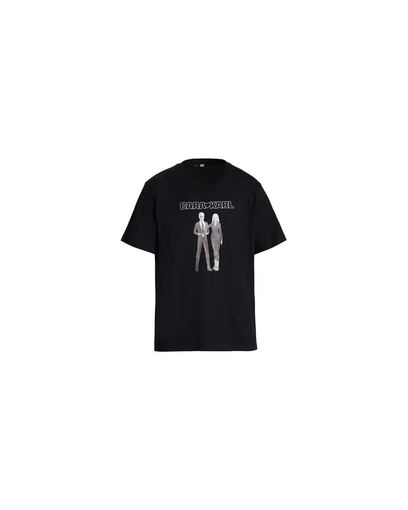 Karl Lagerfeld CARA LOVES KARL - TOPS - T-shirtsauf YOOX.COM Schwarz