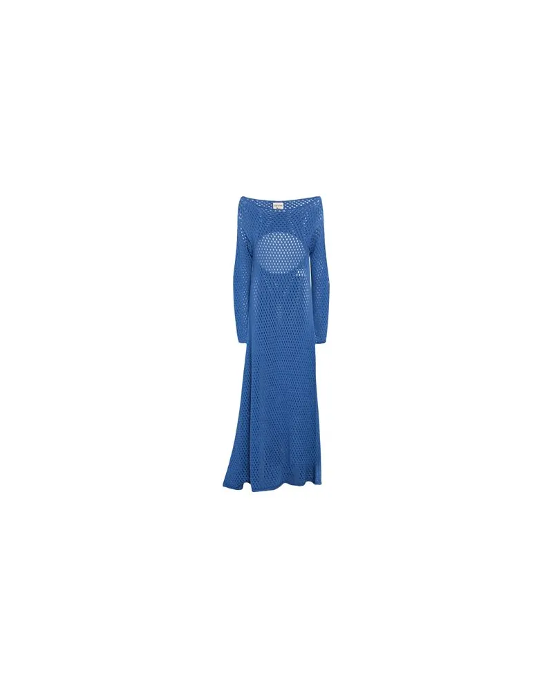 Semicouture KLEIDER - Maxi-Kleiderauf YOOX.COM Hellblau