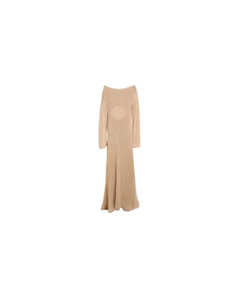 Semicouture KLEIDER - Maxi-Kleiderauf YOOX.COM Sand