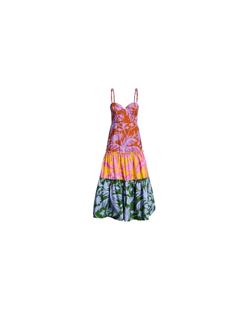 FARM Rio TROPICAL SWING MIX MIDI DRESS  - KLEIDER - Midi-Kleiderauf YOOX.COM Violett