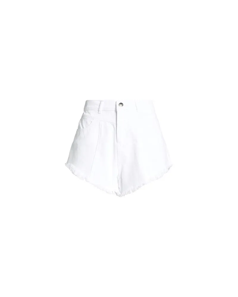 HINNOMINATE HOSEN & RÖCKE - Jeansshortsauf YOOX.COM Weiß