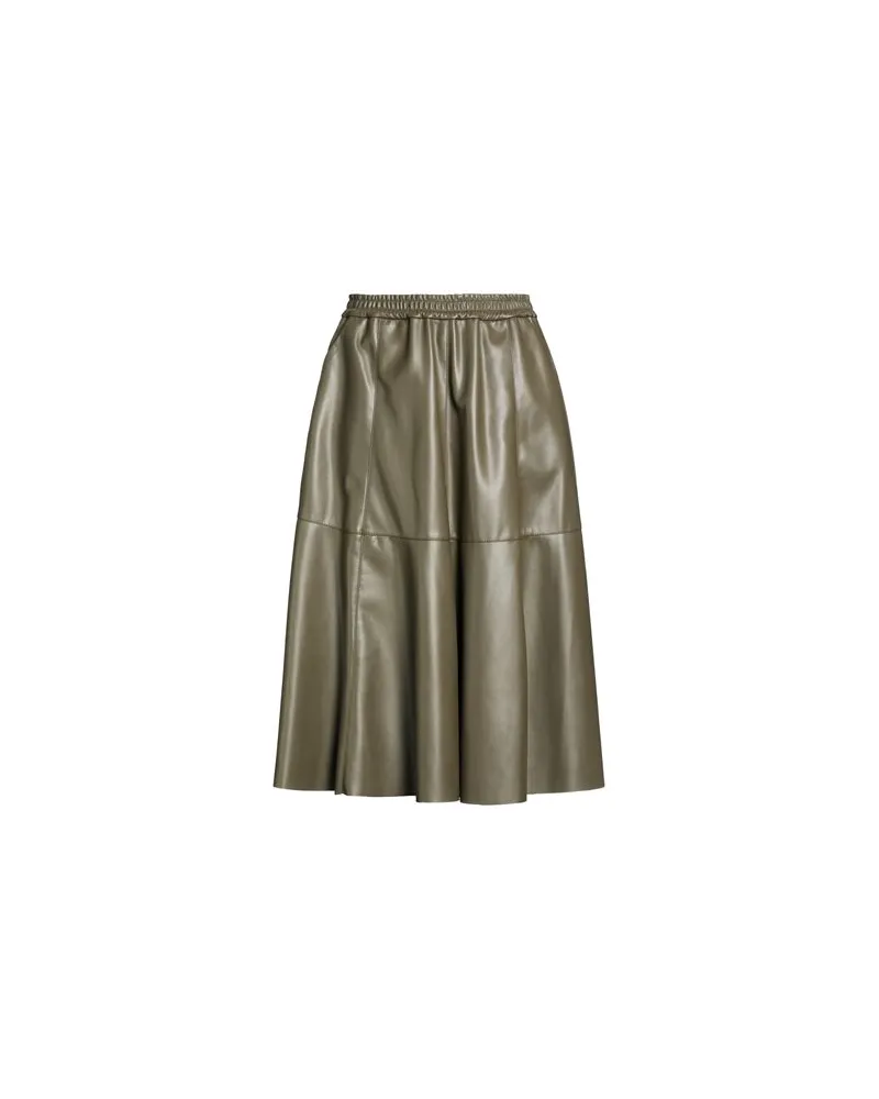 Icona By Kaos HOSEN & RÖCKE - Midi-Röckeauf YOOX.COM Militärgrün
