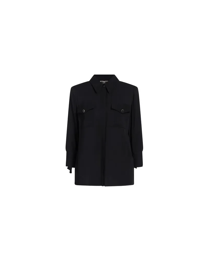 Elisabetta Franchi TOPS - Hemdenauf YOOX.COM Schwarz