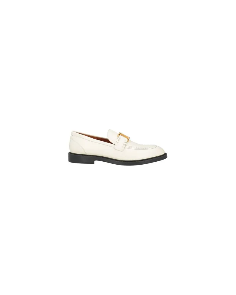 Chloé SCHUHE - Mokassinsauf YOOX.COM Cremeweiß