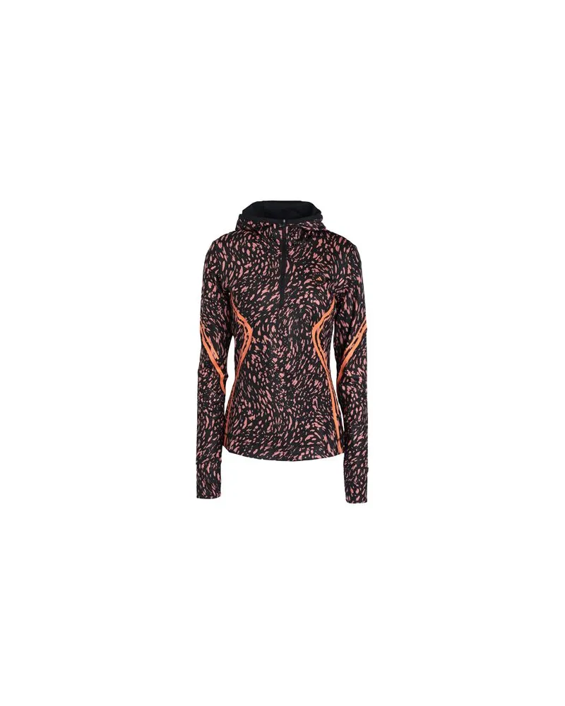 adidas TruePace Longsleeve Hooded Printed  - TOPS - T-shirtsauf YOOX.COM Schwarz