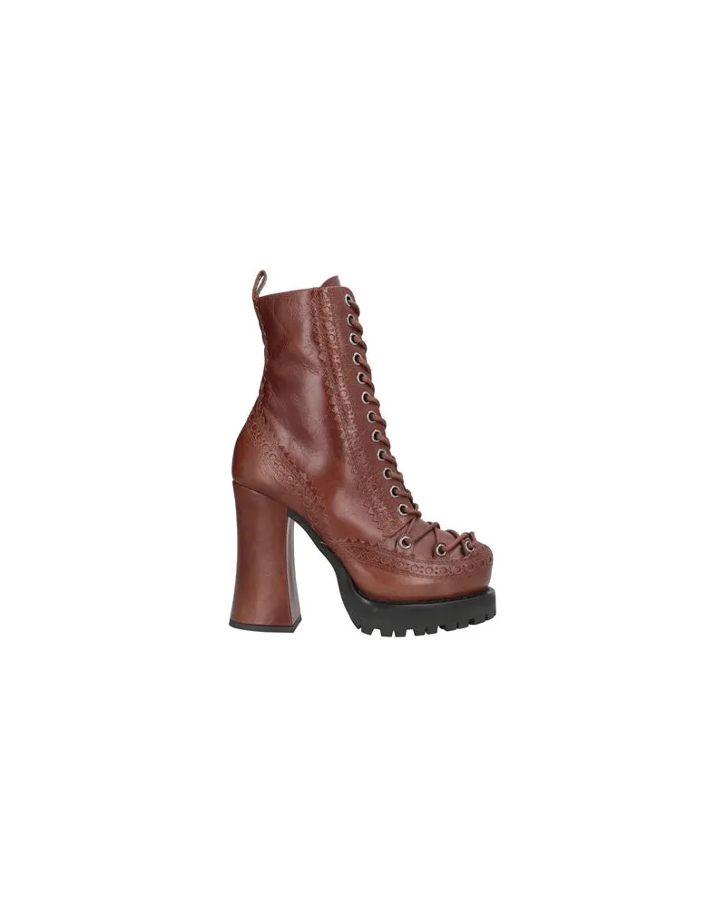 Moschino SCHUHE - Stiefelettenauf YOOX.COM Schokobraun