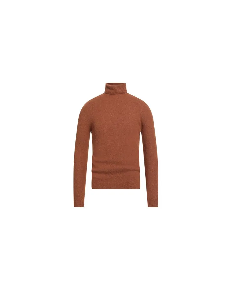 Alpha Studio STRICKWAREN - Rollkragenpulloverauf YOOX.COM Lederfarben