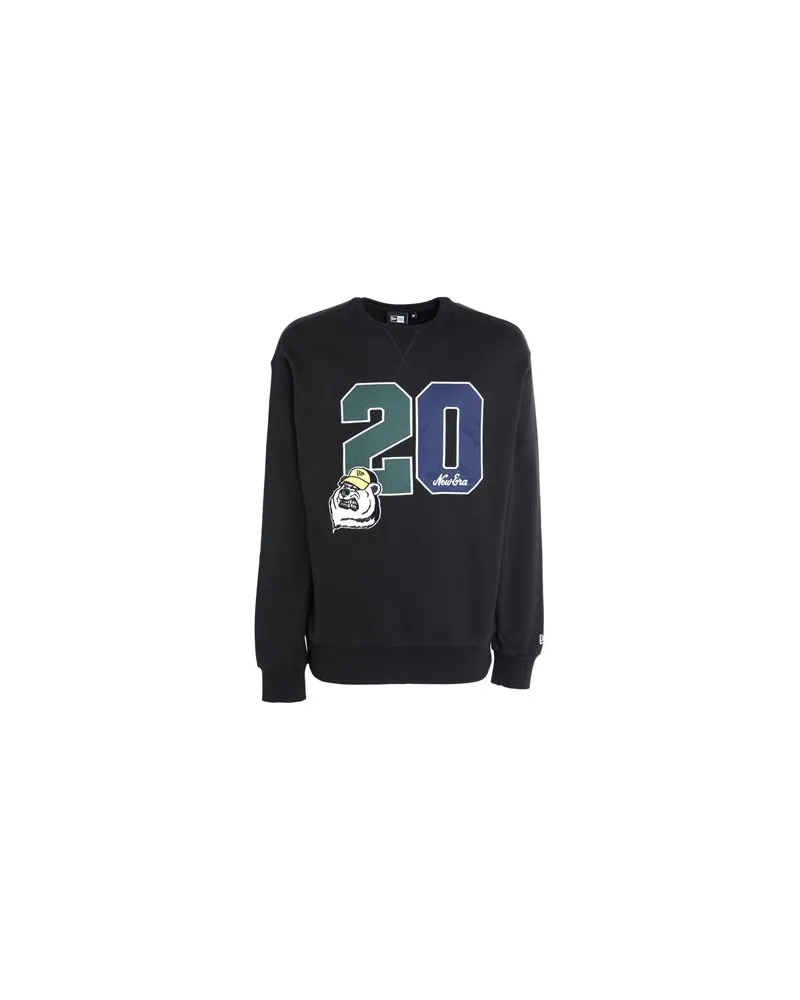 New Era NE LIFESTYLE CREW NECK   - NE LIFESTYLE CREW NECK - TOPS - Sweatshirtsauf YOOX.COM Schwarz