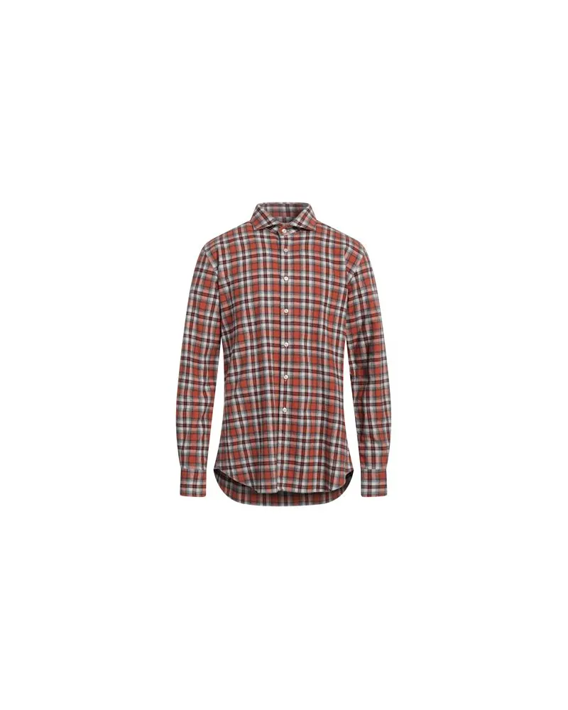 XACUS TOPS - Hemdenauf YOOX.COM Rostrot