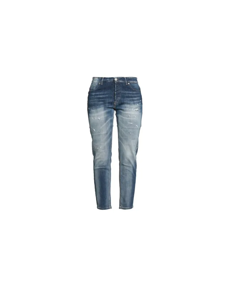 PMDS PREMIUM MOOD DENIM SUPERIOR HOSEN & RÖCKE - Jeanshosenauf YOOX.COM Blau
