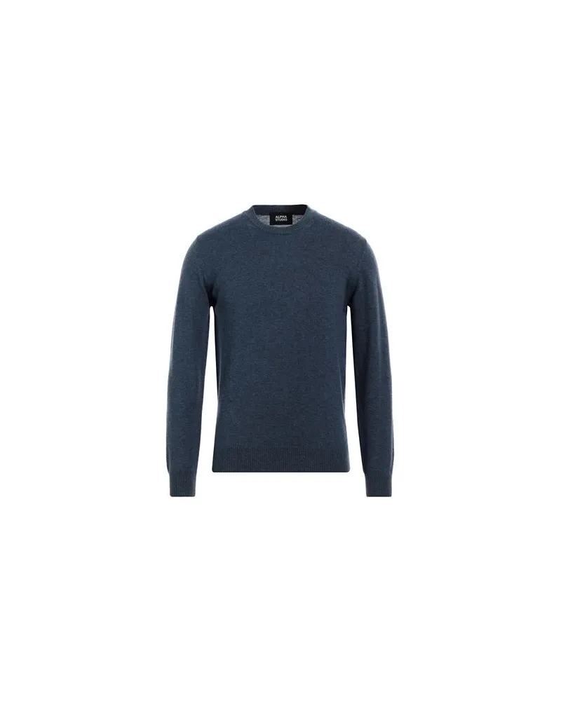 Alpha Studio STRICKWAREN - Pulloverauf YOOX.COM Taubenblau