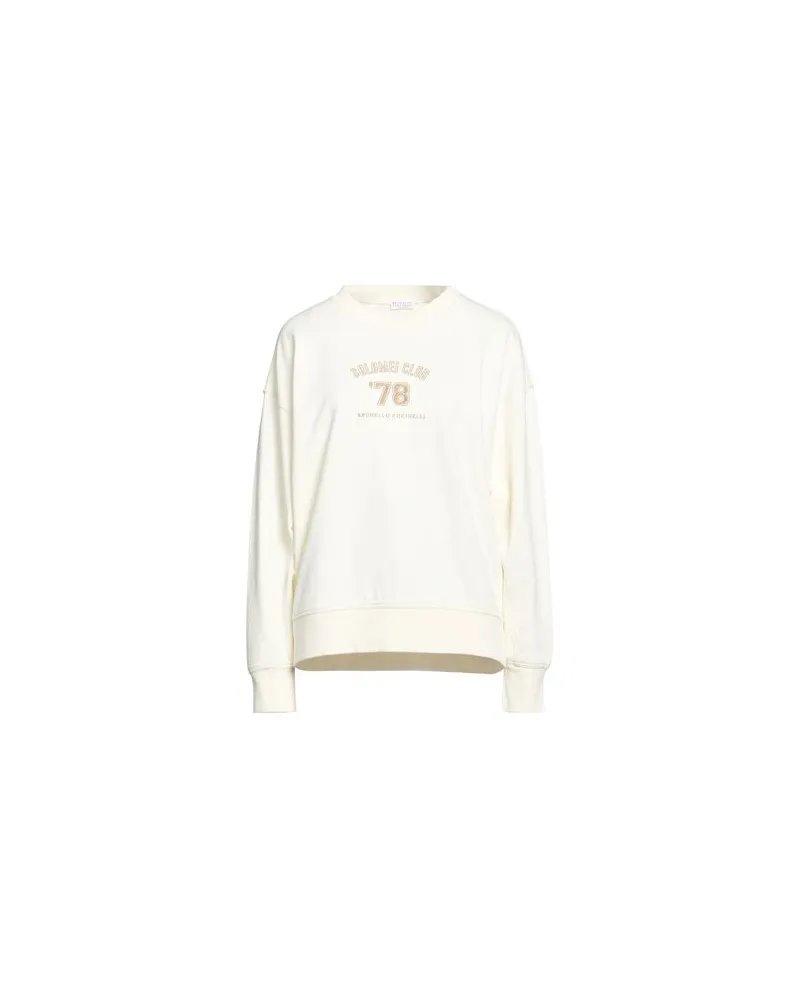 Brunello Cucinelli TOPS - Sweatshirtsauf YOOX.COM Elfenbein