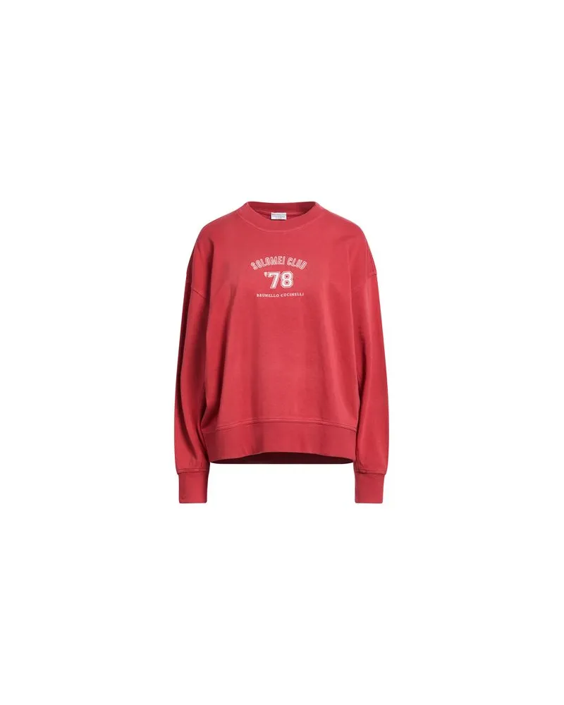 Brunello Cucinelli TOPS - Sweatshirtsauf YOOX.COM Ziegelrot