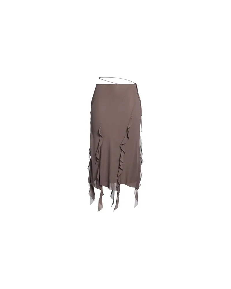 Acne Studios HOSEN & RÖCKE - Midi-Röckeauf YOOX.COM Braungrau