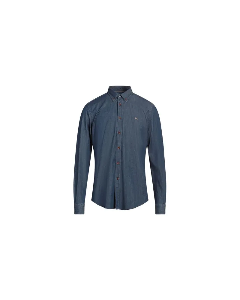 Harmont & Blaine TOPS - Jeanshemdenauf YOOX.COM Blau