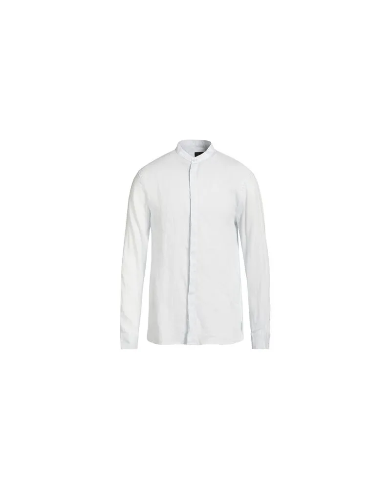 Armani Exchange TOPS - Hemdenauf YOOX.COM Himmelblau