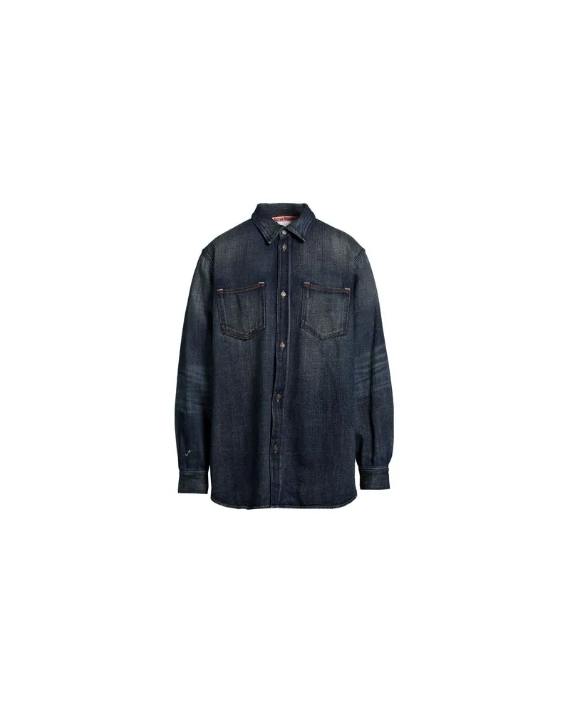 Acne Studios TOPS - Jeanshemdenauf YOOX.COM Blau