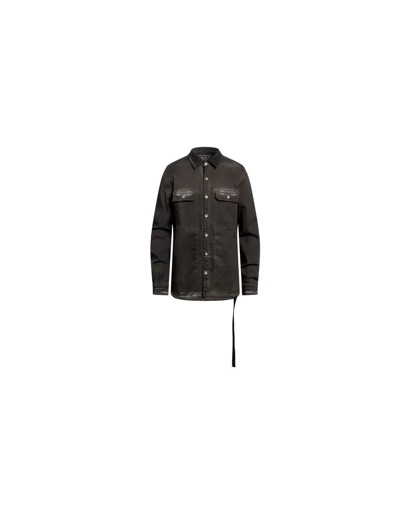 DRKSHDW by Rick Owens TOPS - Jeanshemdenauf YOOX.COM Dunkelbraun