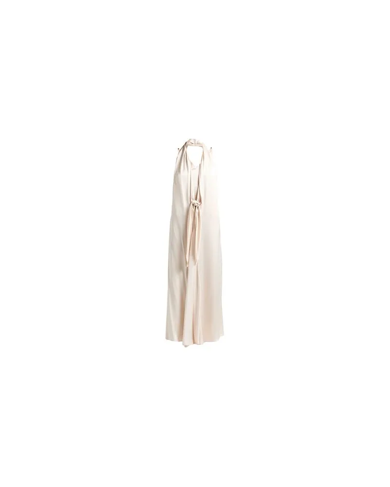 ALYSI KLEIDER - Maxi-Kleiderauf YOOX.COM Cremeweiß