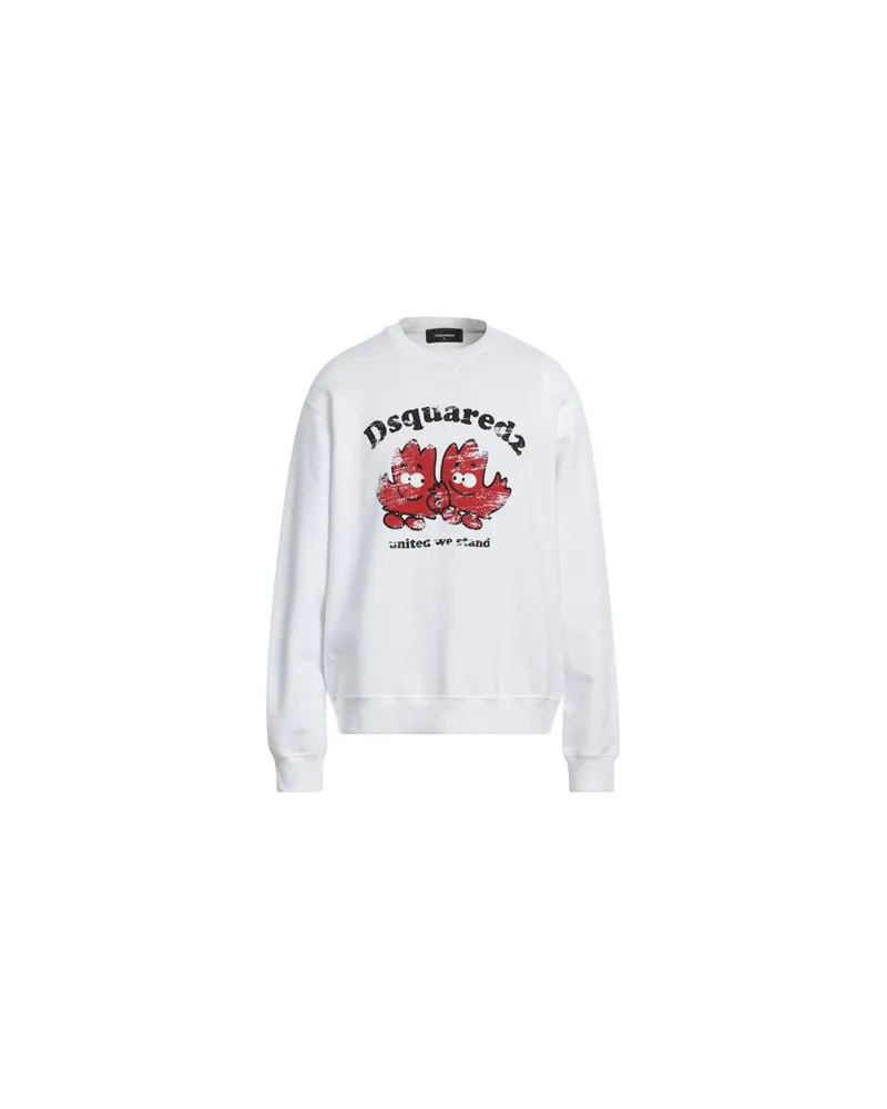 Dsquared2 TOPS - Sweatshirtsauf YOOX.COM Weiß