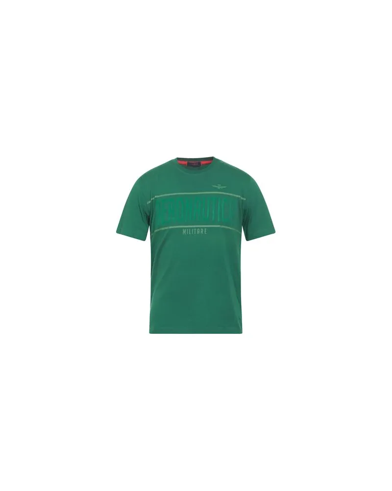 Aeronautica Militare TOPS - T-shirtsauf YOOX.COM Smaragdgrün