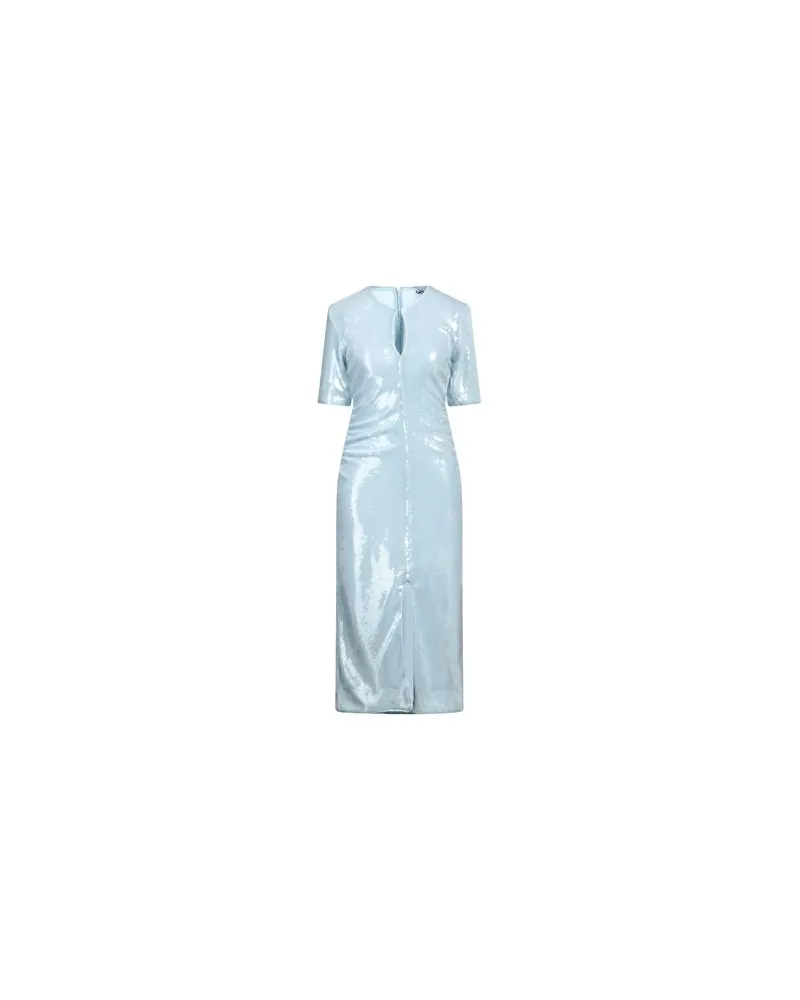Ganni KLEIDER - Midi-Kleiderauf YOOX.COM Himmelblau