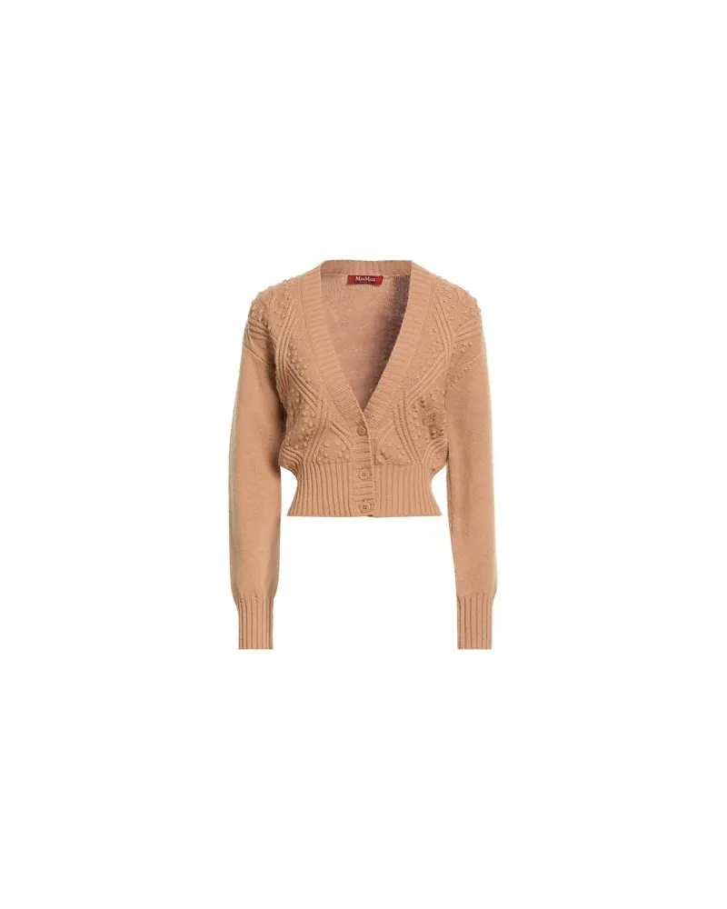 Max Mara STRICKWAREN - Strickjackenauf YOOX.COM Kamel