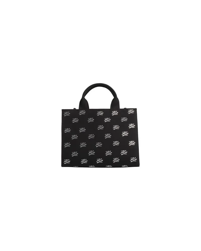 Karl Lagerfeld K/AUTOGRAPH SQUARE MEDIUM TOTE - TASCHEN - Handtaschenauf YOOX.COM Schwarz