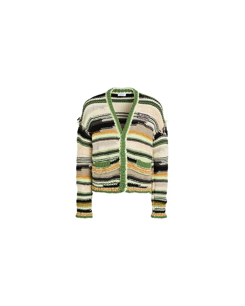 OFF-WHITE STRICKWAREN - Strickjackenauf YOOX.COM Grün
