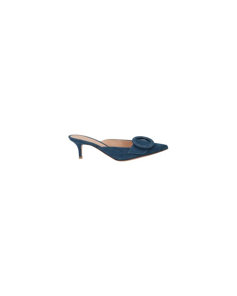 Gianvito Rossi SCHUHE - Mules & Clogsauf YOOX.COM Taubenblau