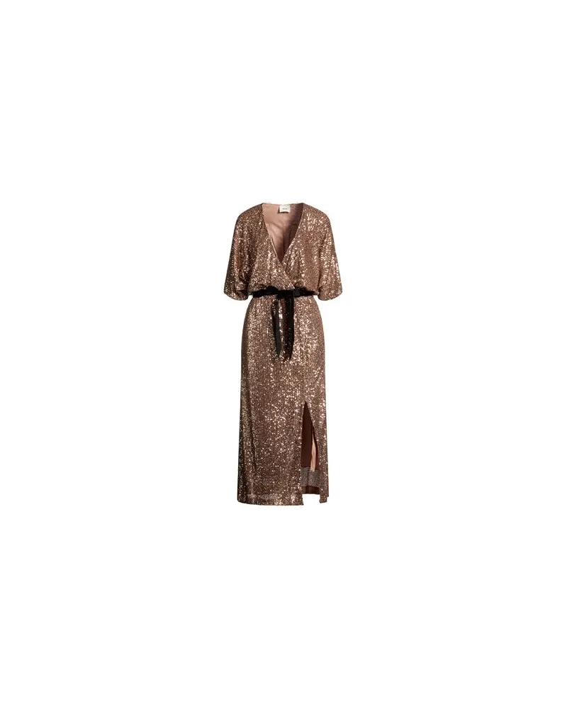 Dixie KLEIDER - Maxi-Kleiderauf YOOX.COM Bronze