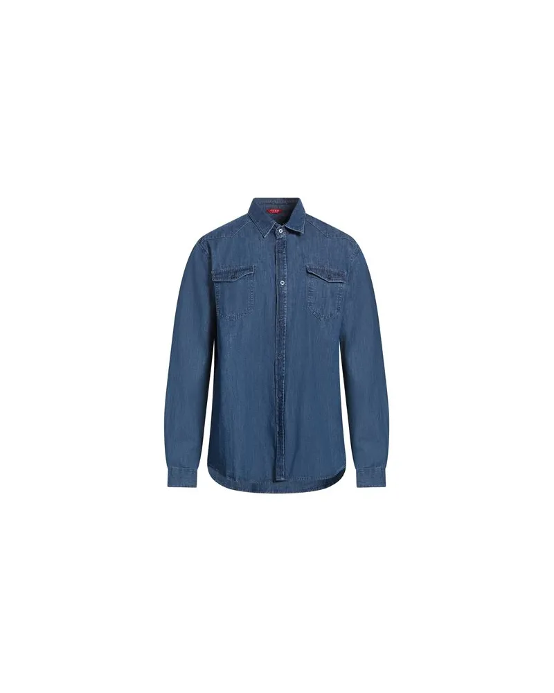 Guess TOPS - Jeanshemdenauf YOOX.COM Blau
