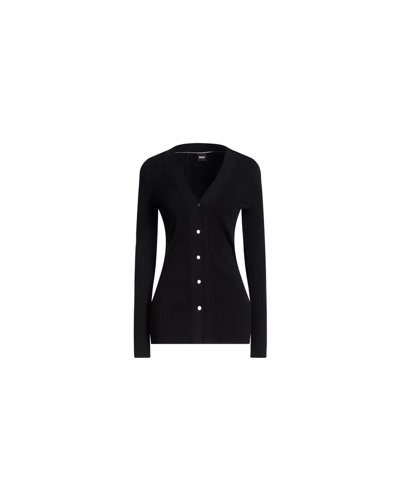 HUGO BOSS STRICKWAREN - Strickjackenauf YOOX.COM Schwarz