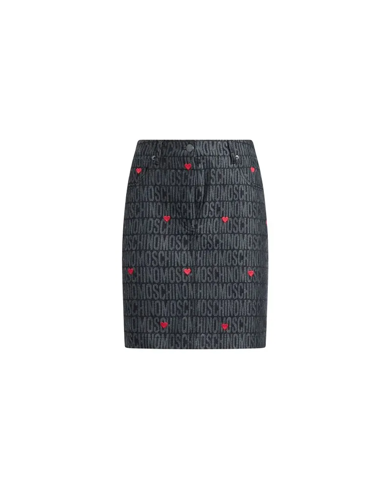Moschino HOSEN & RÖCKE - Jeansröckeauf YOOX.COM Grau