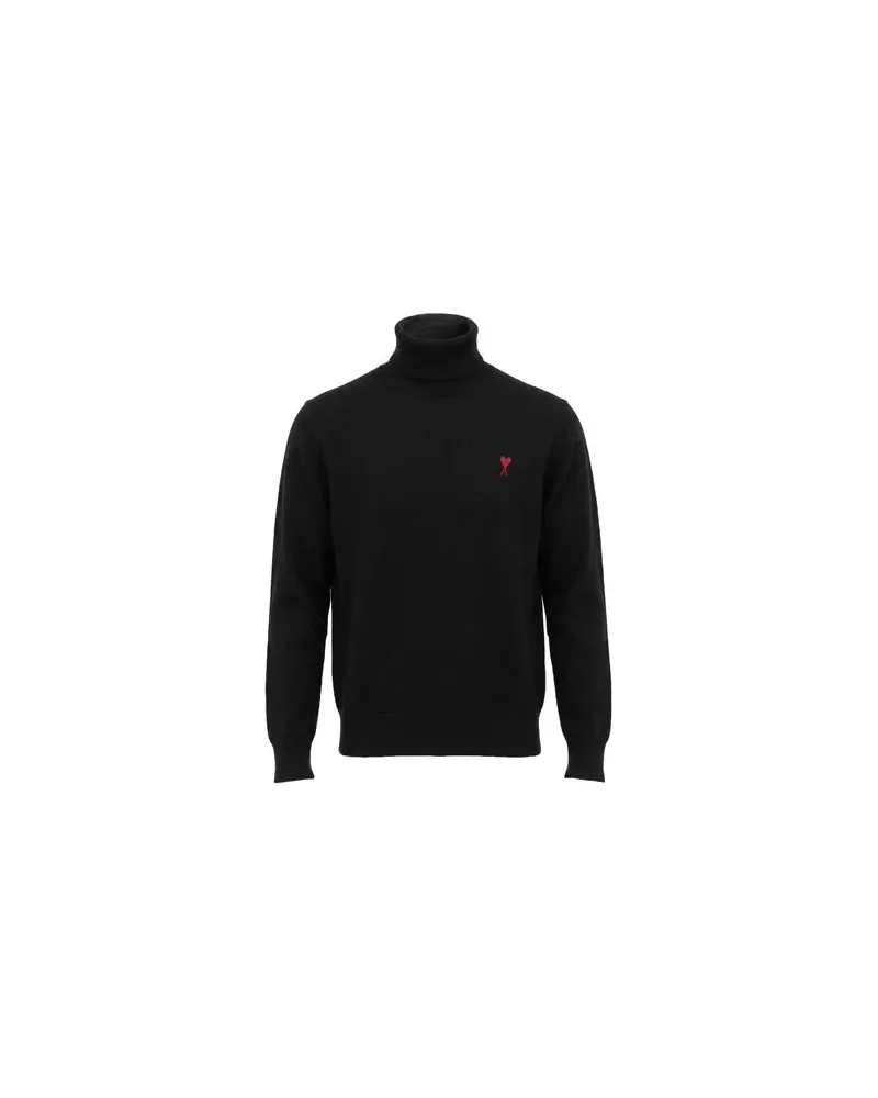 AMI Paris STRICKWAREN - Rollkragenpulloverauf YOOX.COM Schwarz