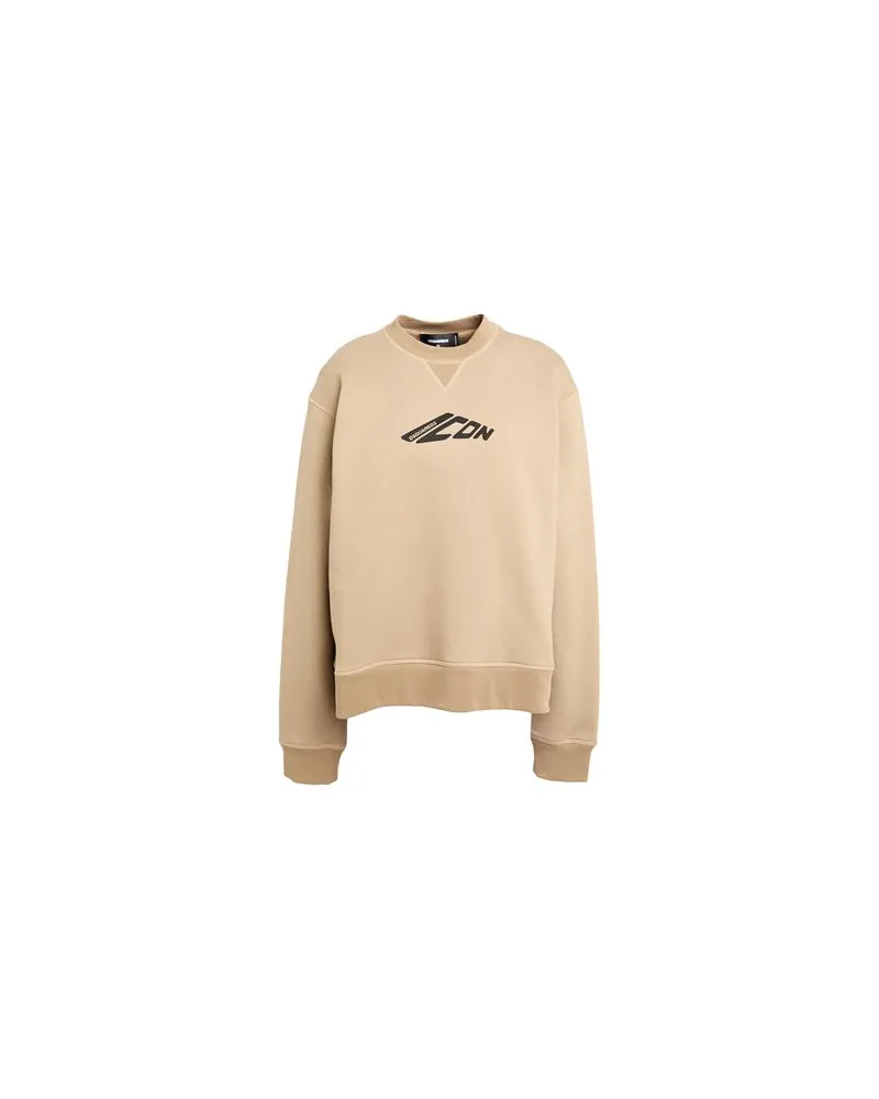 Dsquared2 ICON - TOPS - Sweatshirtsauf YOOX.COM Khaki