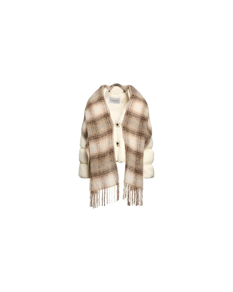 VIOLANTI JACKEN & MÄNTEL - Pufferjacken & Daunenjackenauf YOOX.COM Cremeweiß