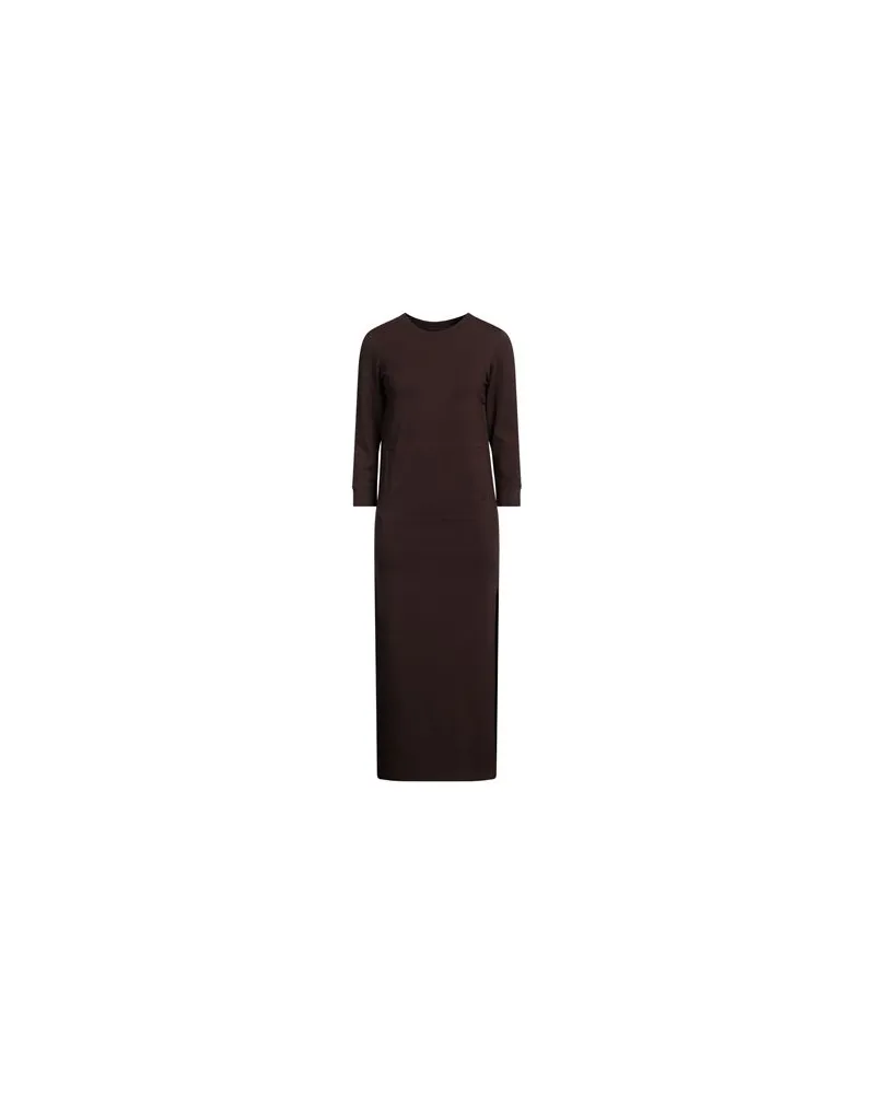 Norma Kamali KLEIDER - Midi-Kleiderauf YOOX.COM Dunkelbraun